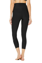 Load image into Gallery viewer, Alo Yoga XXS High-Waist Airlift Capri - Black
