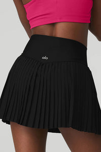 Alo Yoga XS Grand Slam Tennis Skirt - Black