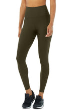 Load image into Gallery viewer, Alo Yoga SMALL 7/8 High-Waist Airlift Legging - Dark Olive
