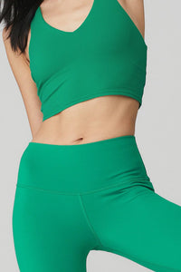 Alo Yoga XXS 7/8 High-Waist Airbrush Legging - Green Emerald