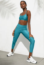 Load image into Gallery viewer, Alo Yoga SMALL 7/8 High-Waist Airlift Legging - Blue Splash
