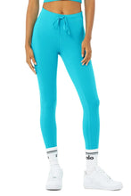 Load image into Gallery viewer, Alo Yoga XS 7/8 High-Waist Checkpoint Legging - Bright Aqua
