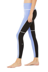 Alo Yoga SMALL 7/8 High-Waist Element Legging - Marina/Black