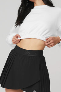 Alo Yoga XS Aces Tennis Skirt - Black
