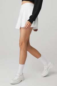 Alo Yoga SMALL Aces Tennis Skirt - White
