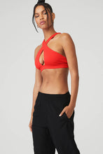 Load image into Gallery viewer, Alo Yoga XS Airbrush Destination Bra - Red Hot Summer
