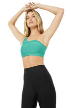 Load image into Gallery viewer, Alo Yoga SMALL Airlift Excite Bra - Ocean Teal
