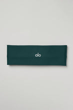 Load image into Gallery viewer, Alo Yoga Airlift Headband - Midnight Green
