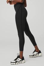 Load image into Gallery viewer, Alo Yoga SMALL Airlift High-Waist 7/8 Line Up Legging - Black
