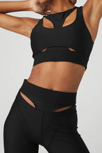 Load image into Gallery viewer, Alo Yoga SMALL Airlift High-Waist Cutaway Legging - Black
