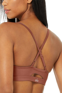 Alo Yoga SMALL Airlift Intrigue Bra - Chesnut