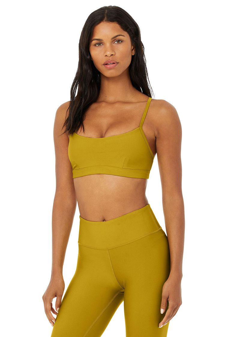 Alo Yoga SMALL Airlift Intrigue Bra - Chartreuse