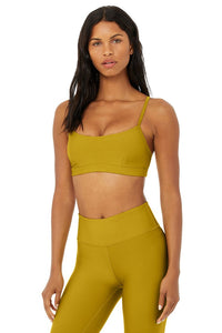Alo Yoga XS Airlift Intrigue Bra - Chartreuse