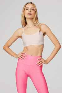 Alo Yoga XS Airlift Intrigue Bra - Pink Sugar