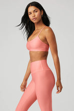 Load image into Gallery viewer, Alo Yoga SMALL Airlift Intrigue Bra - Strawberry Lemonade
