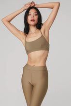 Load image into Gallery viewer, Alo Yoga SMALL Airlift Intrigue Bra - Gravel
