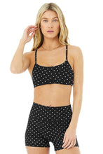 Load image into Gallery viewer, Alo Yoga XS Airlift Intrigue Polka Dot Bra - Black/White
