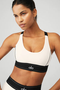 Alo Yoga SMALL Airlift Suit Up Bra - Ivory