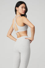 Load image into Gallery viewer, Alo Yoga SMALL Alosoft Iconic 90&#39;S Bra - Athletic Heather Grey
