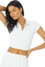 Load image into Gallery viewer, Alo Yoga SMALL Choice Polo - White
