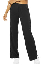 Load image into Gallery viewer, Alo Yoga XS Courtside Tearaway Snap Pant - Black

