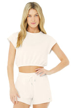 Load image into Gallery viewer, Alo Yoga XS Dreamy Crop Short Sleeve - Ivory
