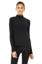 Load image into Gallery viewer, Alo Yoga SMALL Embrace Long Sleeve - Black

