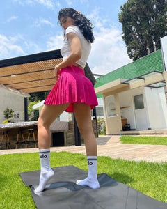 Alo Yoga XS Grand Slam Tennis Skirt - Magenta Crush