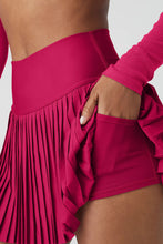 Load image into Gallery viewer, Alo Yoga SMALL Grand Slam Tennis Skirt - Magenta Crush
