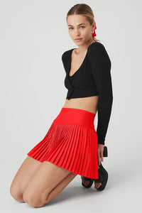 Alo Yoga XS Grand Slam Tennis Skirt - Red Hot Summer