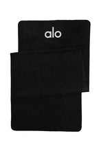 Load image into Gallery viewer, Alo Yoga Grounded Non-Slip Mat Towel - Black

