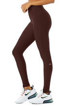 Load image into Gallery viewer, Alo Yoga XXS High-Waist Fast Legging - Cherry Cola
