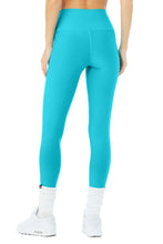 Load image into Gallery viewer, Alo Yoga XS High-Waist Airlift Legging - Bright Aqua
