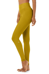 Alo Yoga SMALL High-Waist Airlift Legging - Chartreuse