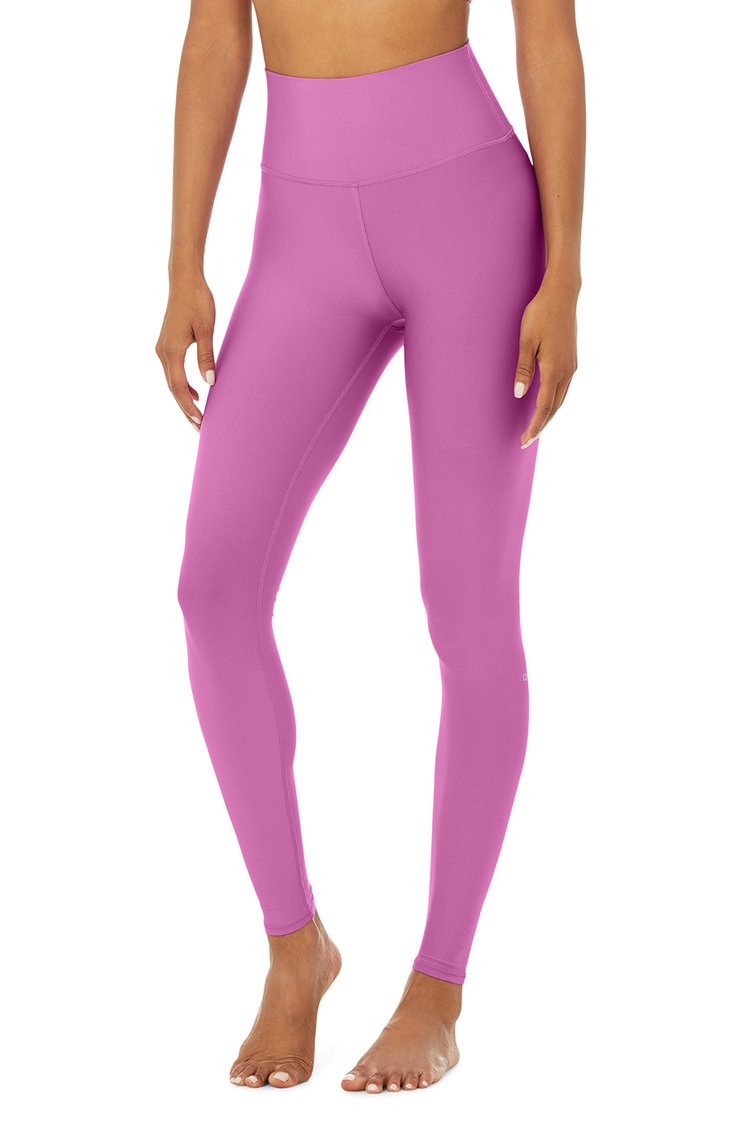 7/8 High-Waist Airlift Legging in Pink Lavender by Alo Yoga