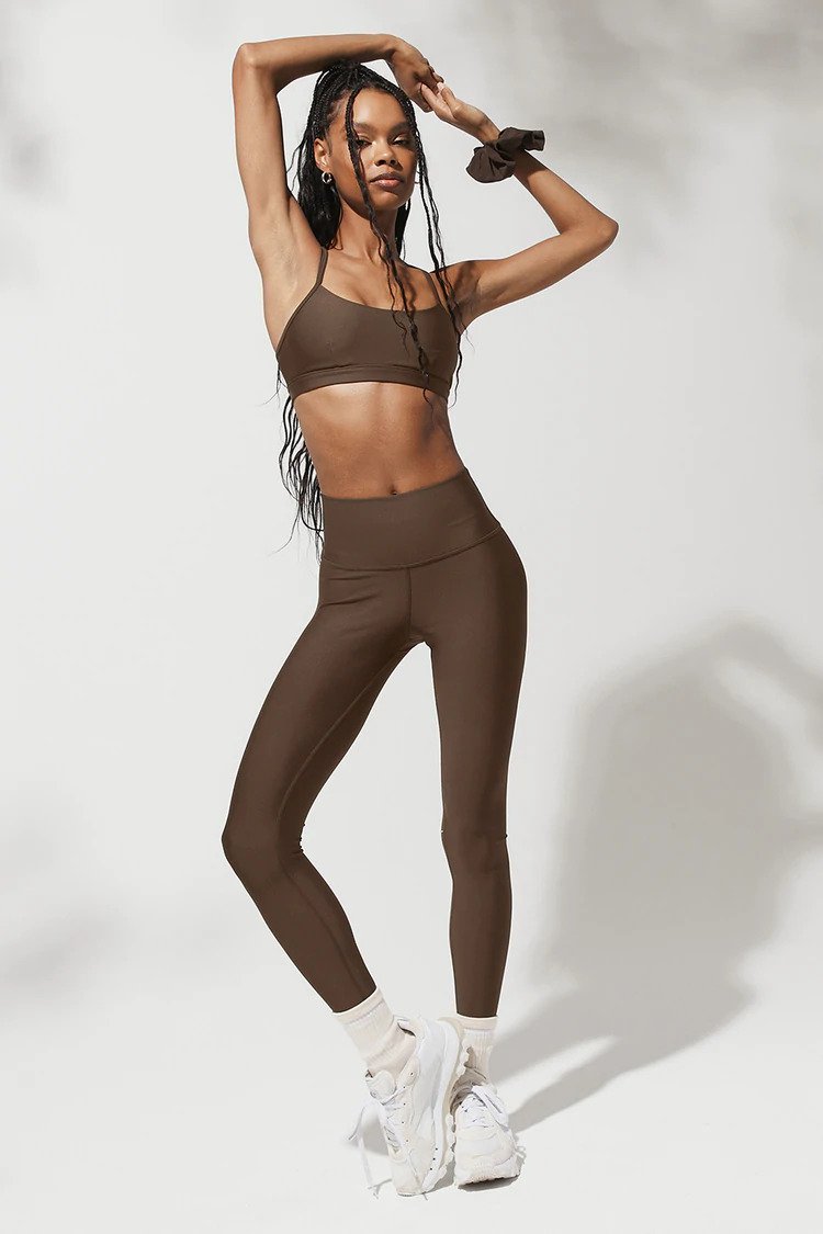 Alo Yoga SMALL High-Waist Airlift Legging - Espresso