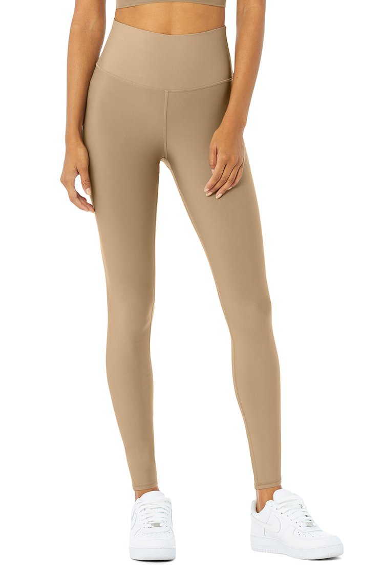 Alo Yoga XS High-Waist Airlift Legging - Gravel