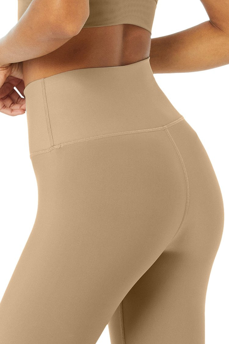 Alo Yoga XS High-Waist Airlift Legging - Gravel