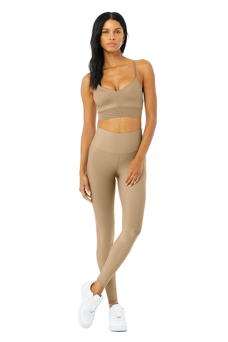 Alo Yoga XS High-Waist Airlift Legging - Gravel