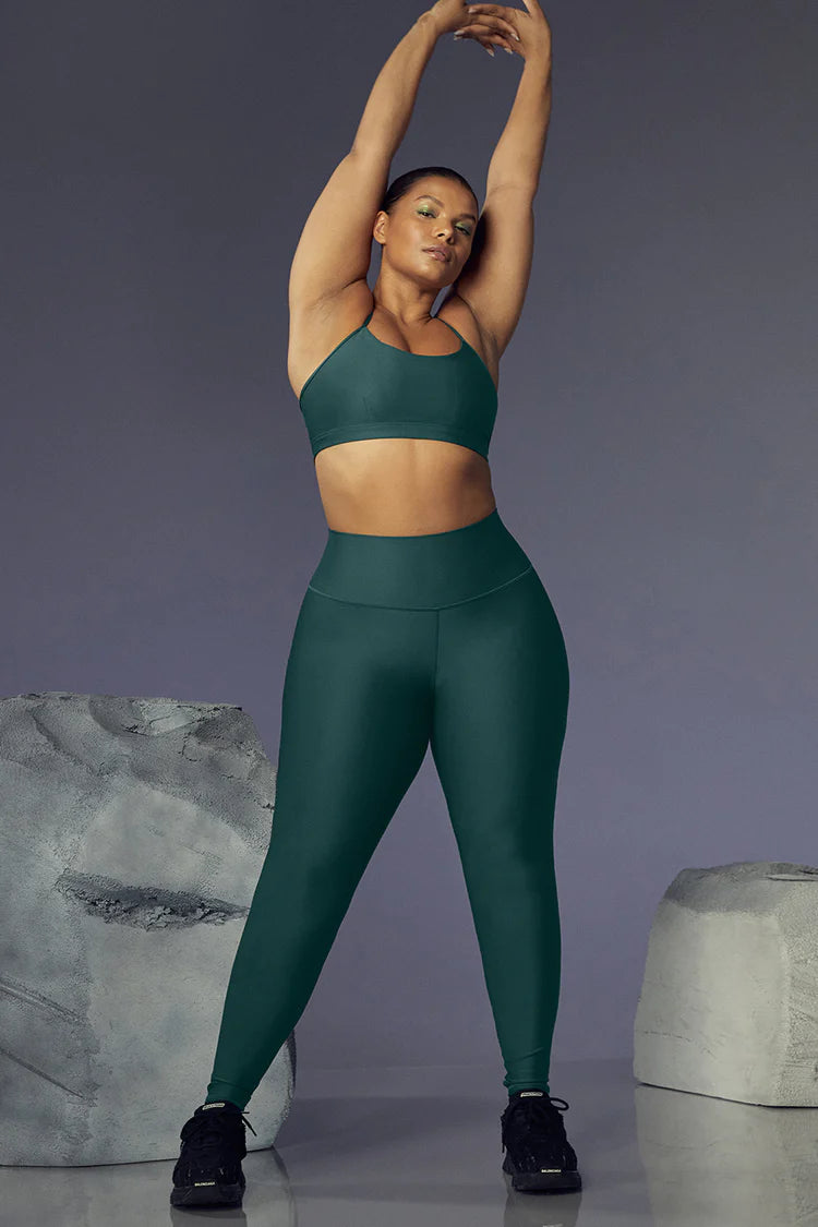 Alo Yoga XS High-Waist Airlift Legging - Midnight Green – Soulcielite