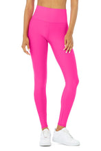 Load image into Gallery viewer, Alo Yoga SMALL High-Waist Airlift Legging - Neon Pink
