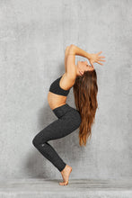 Load image into Gallery viewer, Alo Yoga XXS High-Waist Alosoft Highlight Legging - Dark Heather Grey
