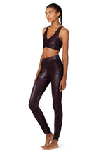 Load image into Gallery viewer, Alo Yoga XXS High-Waist Cinched Legging - Oxblood Shine
