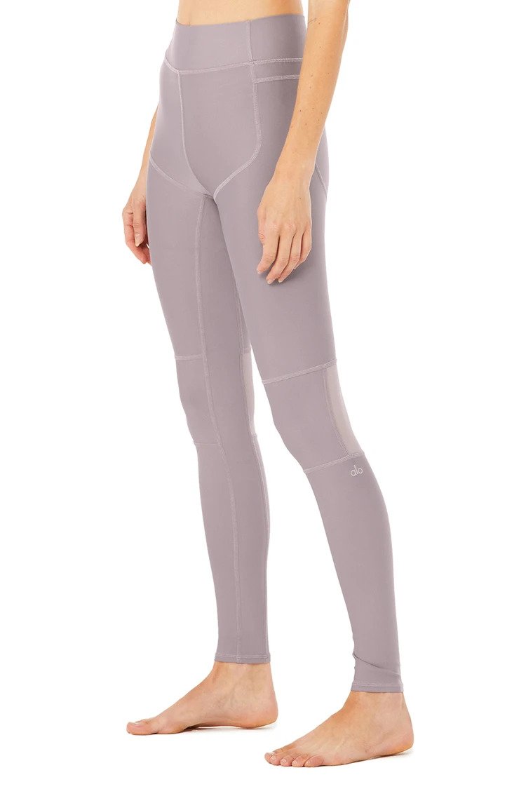 ALO Shiela Legging White Mesh Yoga Pants XS