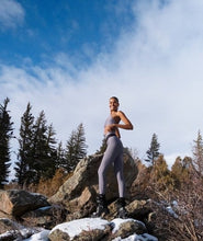 Load image into Gallery viewer, Alo Yoga XS High-Waist Fitness Legging - Purple Dusk/Black

