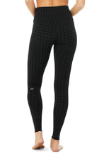 Load image into Gallery viewer, Alo Yoga XS High-Waist Houndstooth Legging - Black
