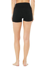 Load image into Gallery viewer, Alo Yoga XS High-Waist Houndstooth Short - Black
