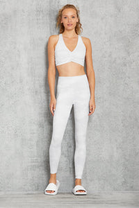 Alo Yoga XS High-Waist Camo Vapor Legging - White Camouflage