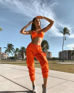 Alo Yoga XS It Girl Pant - Tangerine