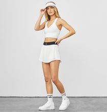 Load image into Gallery viewer, Alo Yoga SMALL Match Point Tennis Skirt - White
